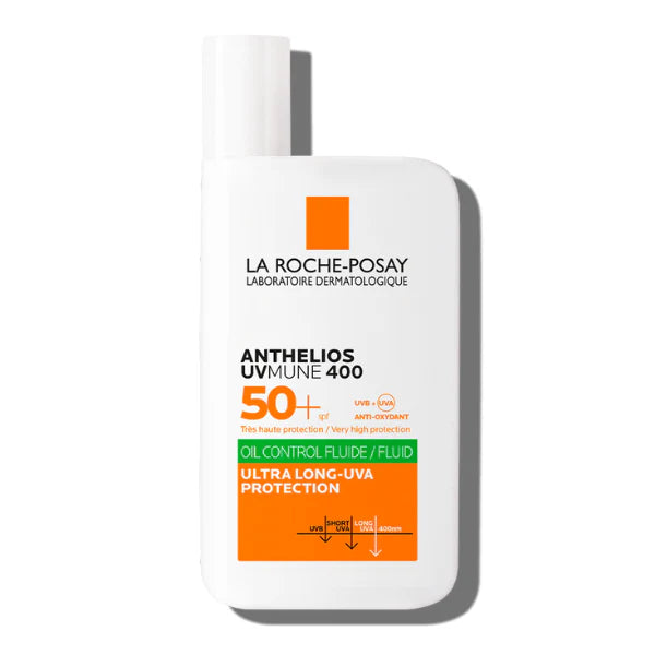 Anthelios UVMune 400 Oil Control Invisible Fluid Sunscreen SPF 50+ for Oily Skin