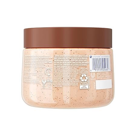 Dove Brown Sugar and Coconut Butter Body Scrub Exfoliates and Deeply Nourishes for Smooth, Radiant Skin 15 oz