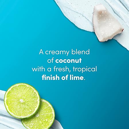 Dove Moisturizing Body Scrub Tropical Coconut For Exfoliated & Hydrated skin 15 oz