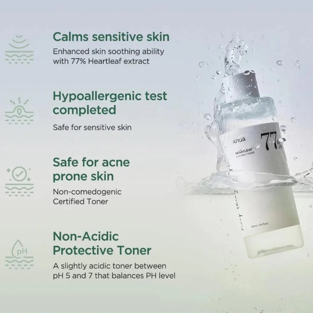 Anua - Heartleaf 77% Soothing Toner | 250 mL