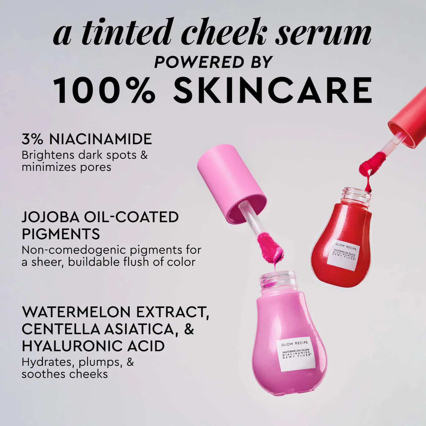 Glow Recipe - Watermelon Glow Niacinamide Dewy Flush - Brightening Serum Blush 12ml